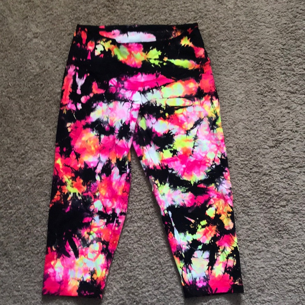 Tie dye workout Crops